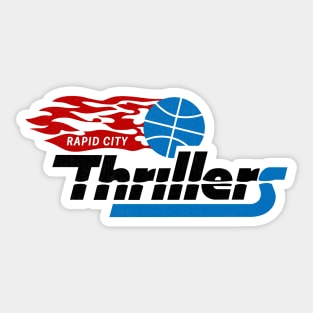 Defunct Rapid City Thrillers CBA Basketball 1984 Sticker